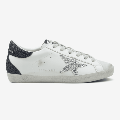 Golden Goose Superstar Glitter Star Silver