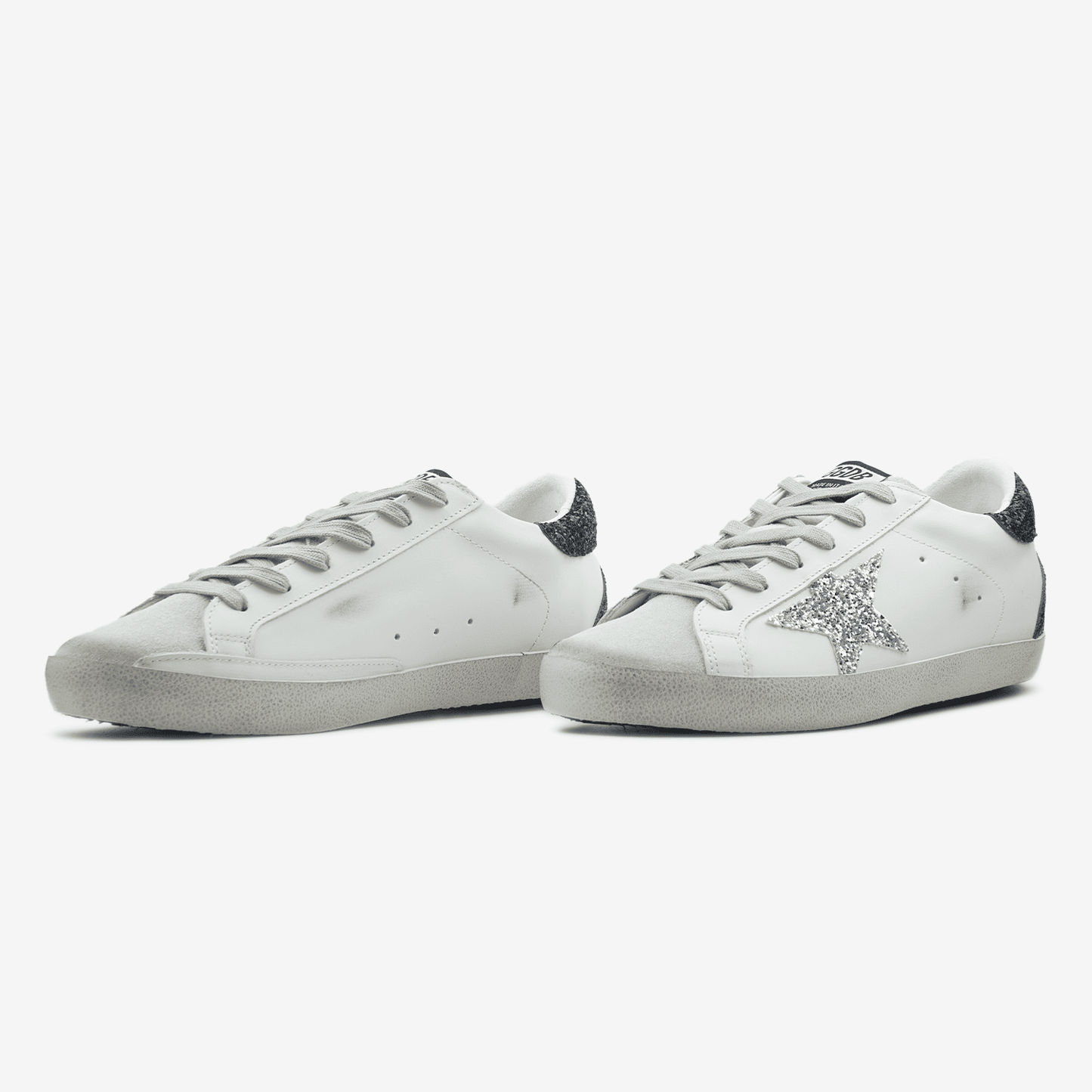 Golden Goose Superstar Glitter Star Silver