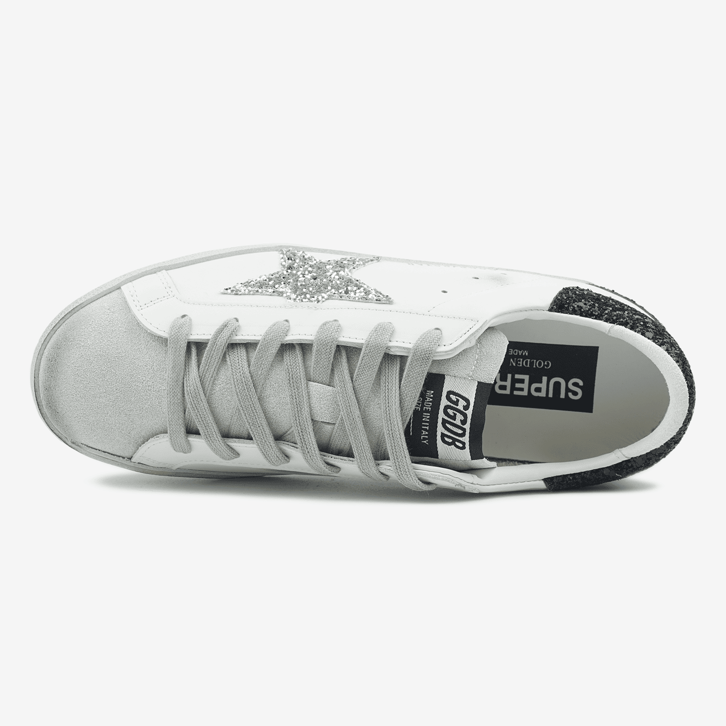 Golden Goose Superstar Glitter Star Silver