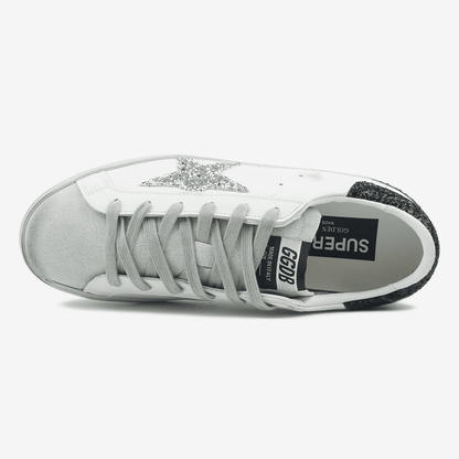 Golden Goose Superstar Glitter Star Silver