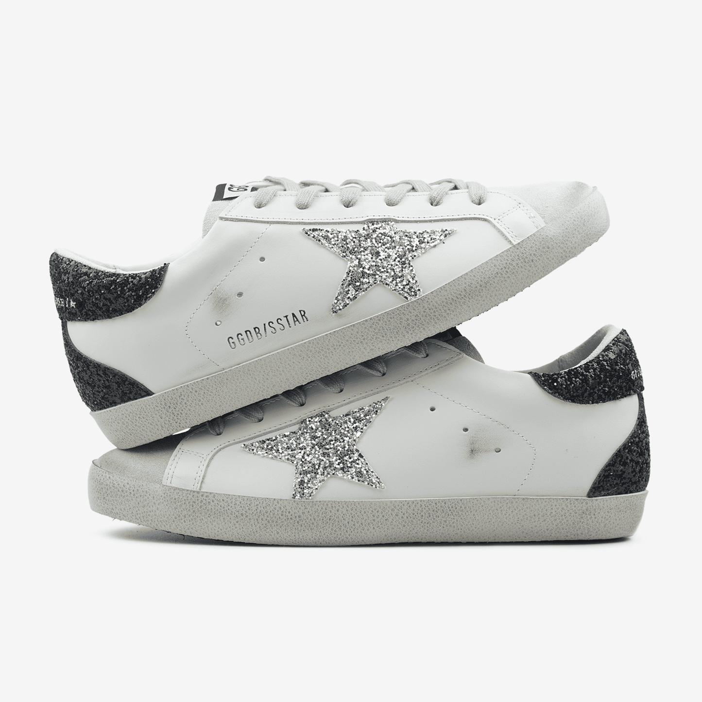 Golden Goose Superstar Glitter Star Silver