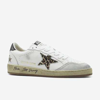 Golden Goose Superstar Leopard Star White