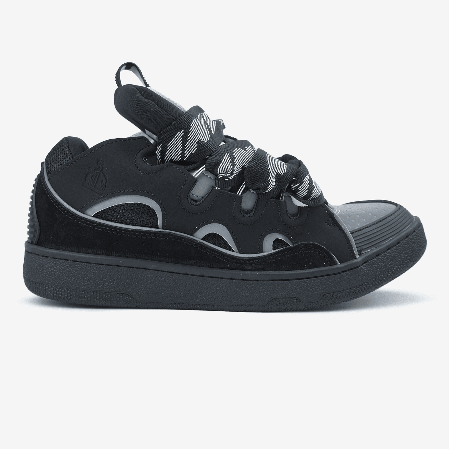 Lanvin Curb Sneakers Black Grey Reflective