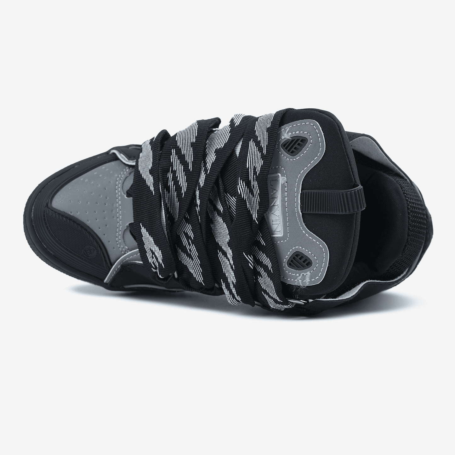 Lanvin Curb Sneakers Black Grey Reflective