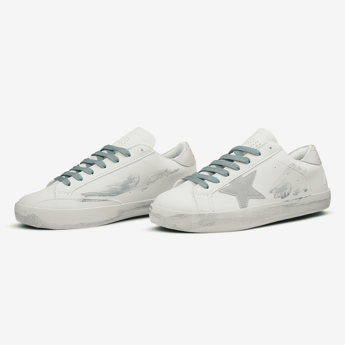 Golden Goose Superstar Cream Grey Star