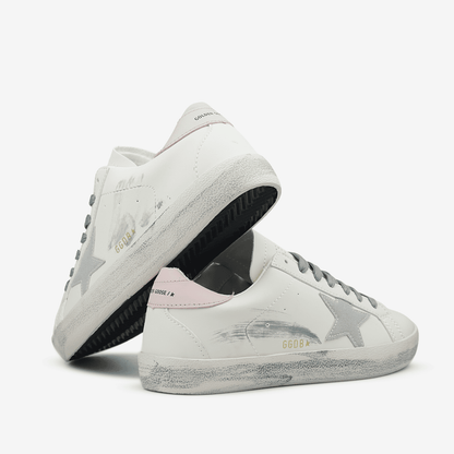Golden Goose Superstar Cream Grey Star