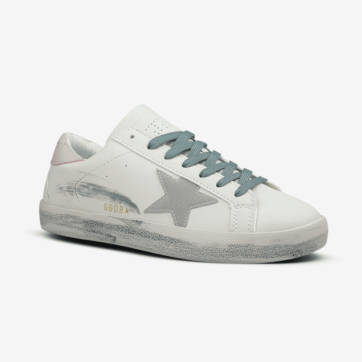 Golden Goose Superstar Cream Grey Star