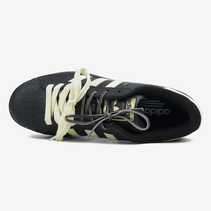 Adidas Superstar Custom Laces Black Yellow