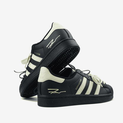 Adidas Superstar Custom Laces Black Yellow