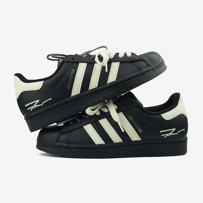 Adidas Superstar Custom Laces Black Yellow