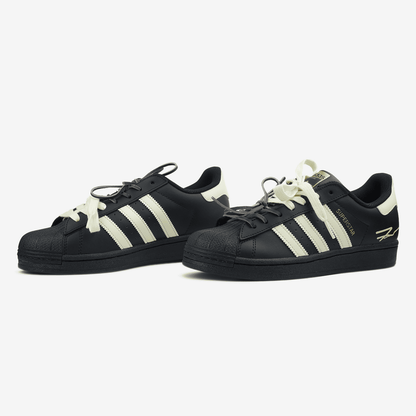 Adidas Superstar Custom Laces Black Yellow