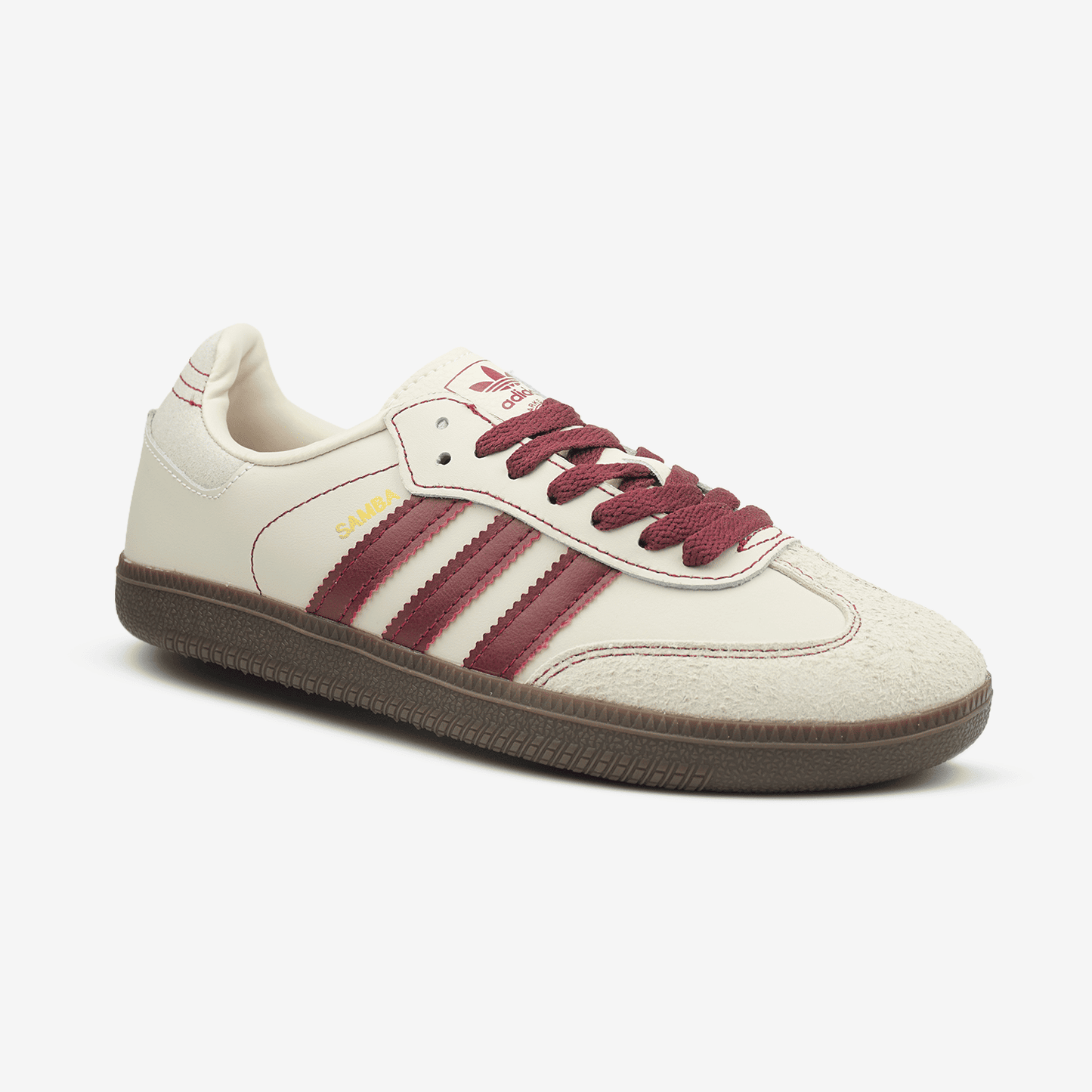 Adidas Samba OG Wonder White Maroon