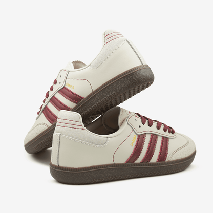 Adidas Samba OG Wonder White Maroon