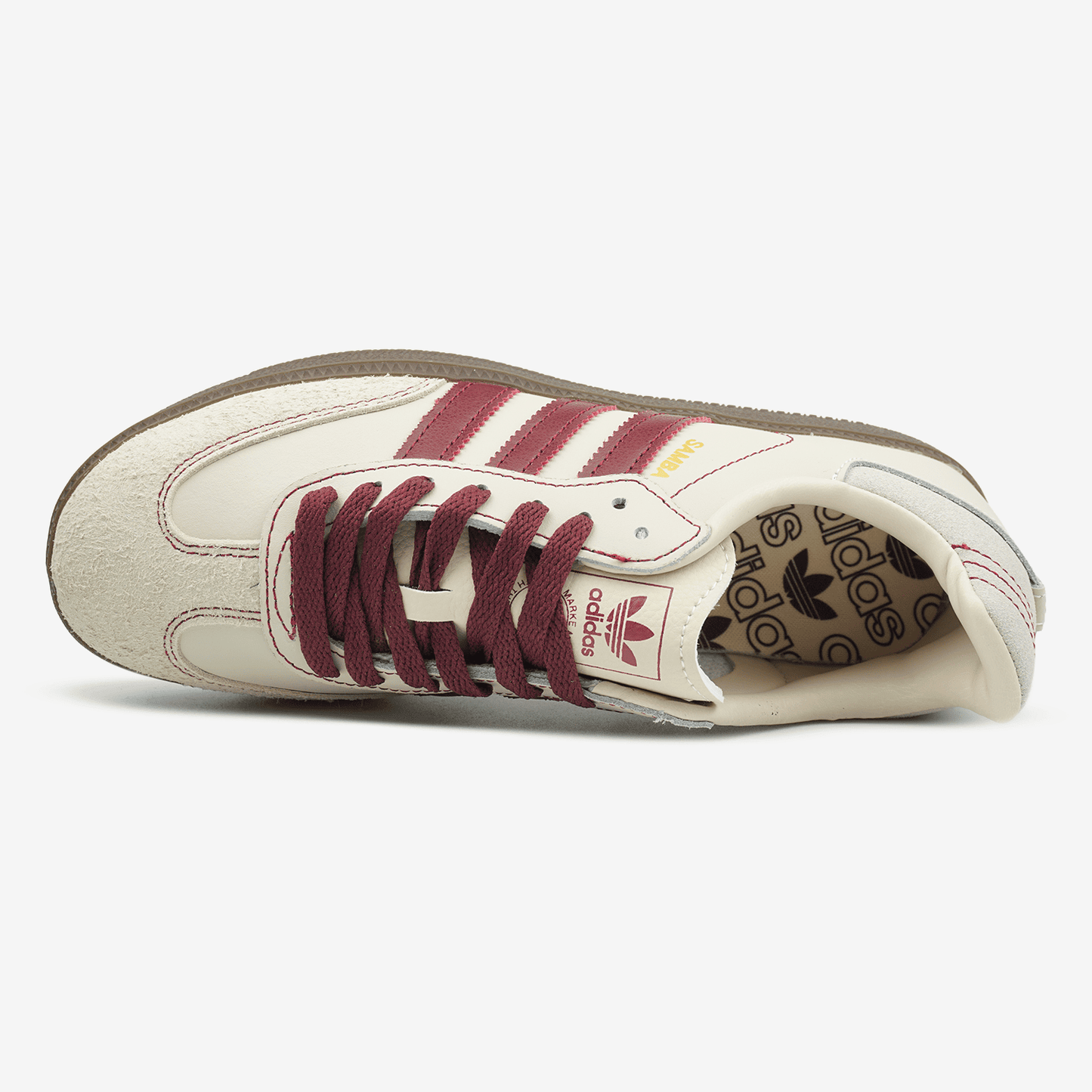 Adidas Samba OG Wonder White Maroon