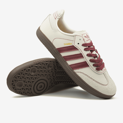 Adidas Samba OG Wonder White Maroon