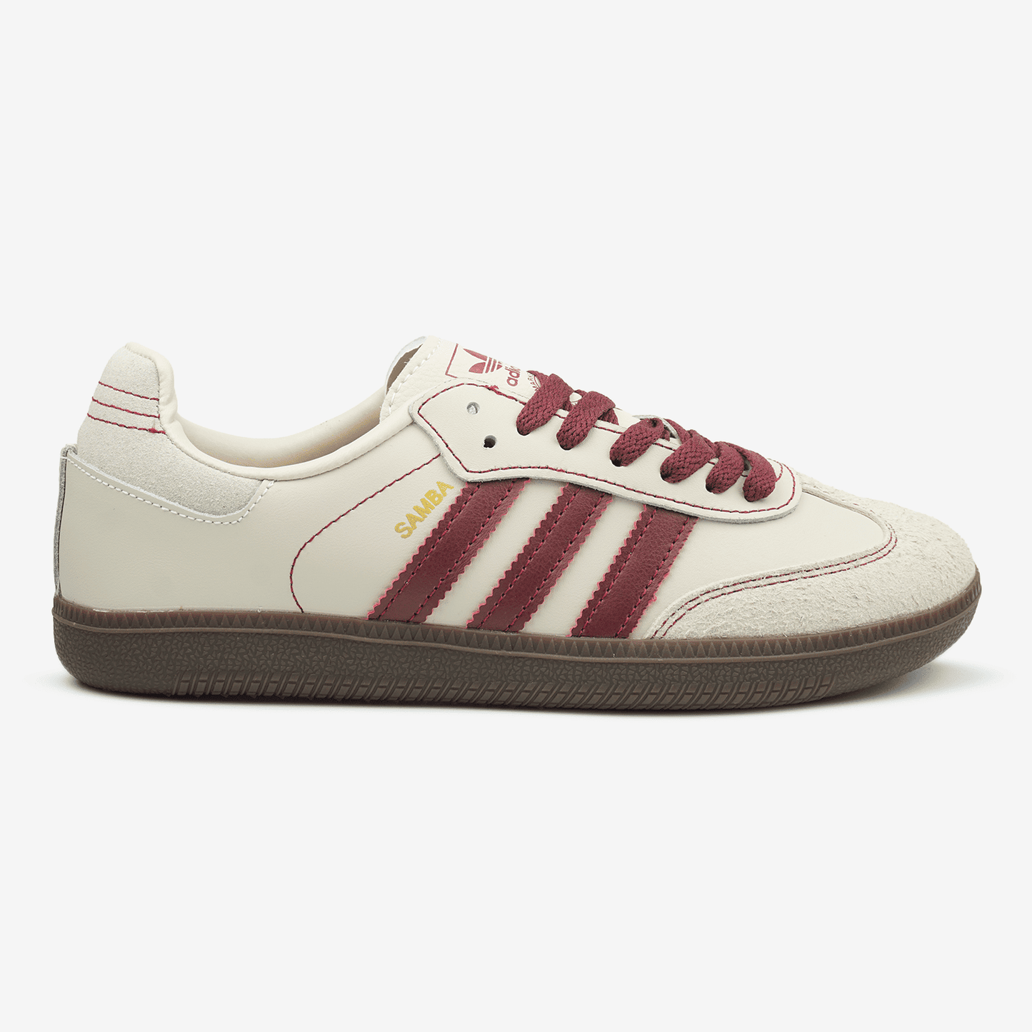 Adidas Samba OG Wonder White Maroon