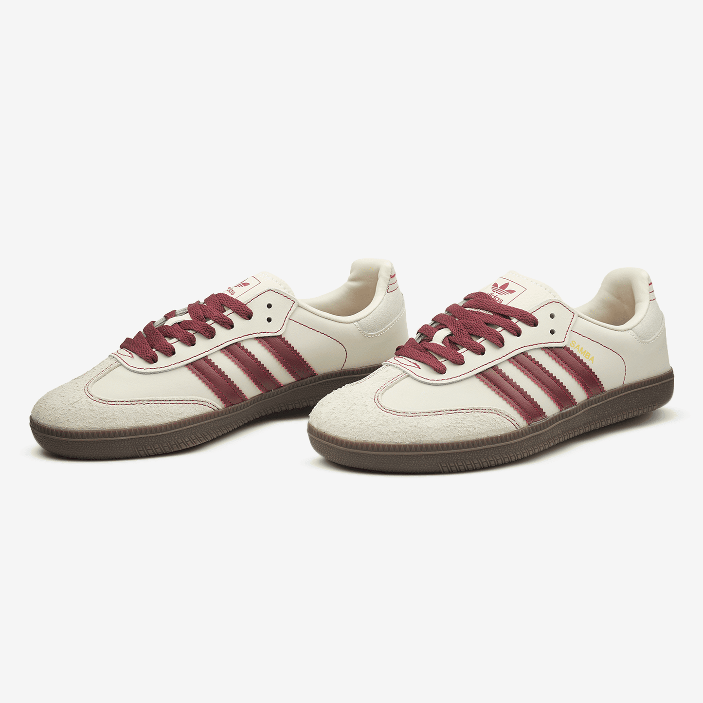 Adidas Samba OG Wonder White Maroon