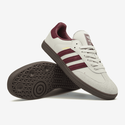 Adidas Wmns Samba Beige Burgundy