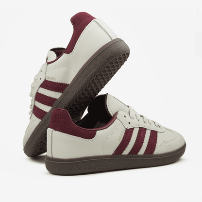 Adidas Wmns Samba Beige Burgundy