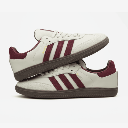 Adidas Wmns Samba Beige Burgundy