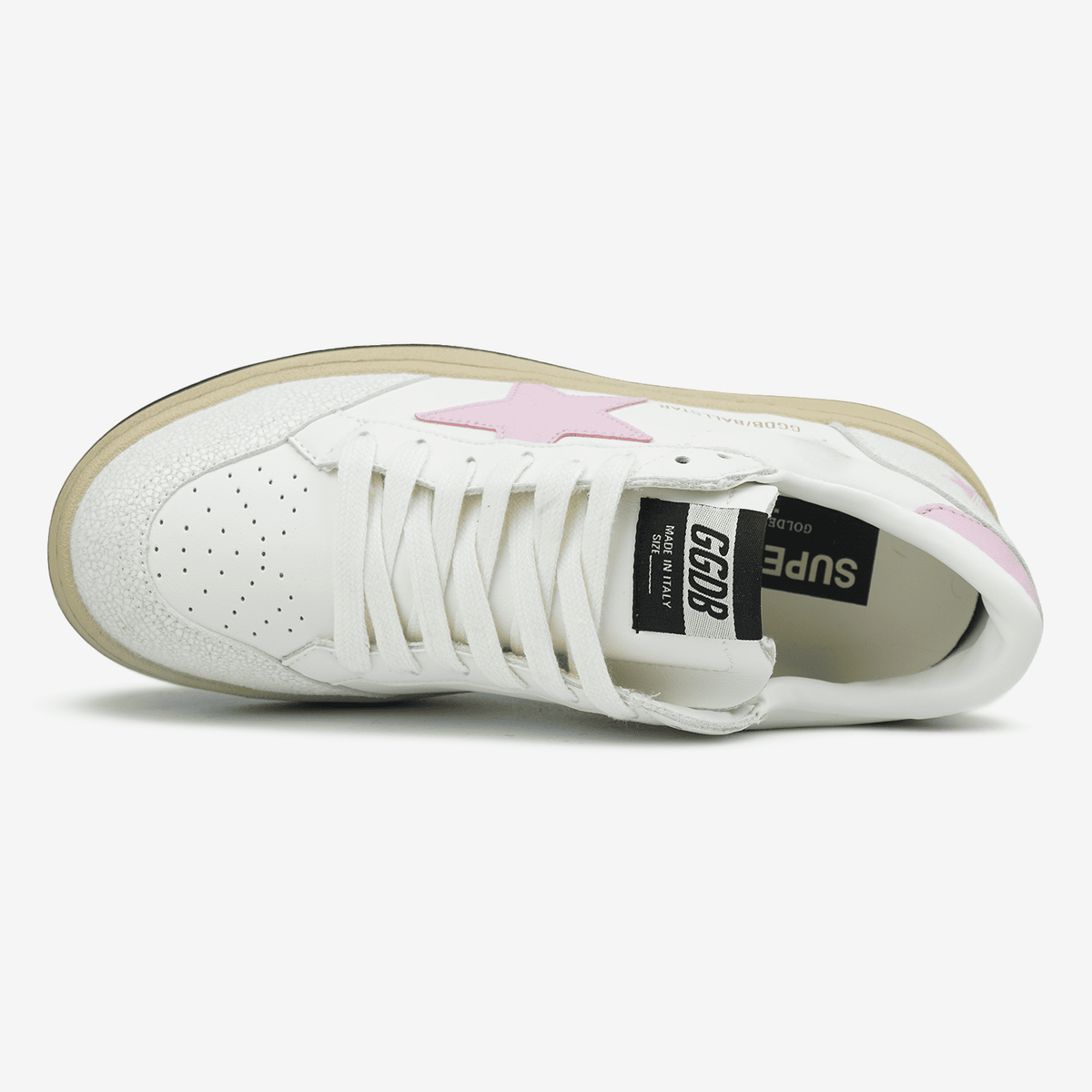 Golden Goose Superstar White BallStar Pink