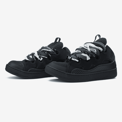 Lanvin Curb Sneakers Black Rope Laces Mix