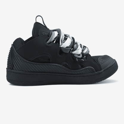 Lanvin Curb Sneakers Black Rope Laces Mix