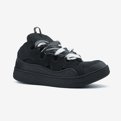 Lanvin Curb Sneakers Black Rope Laces Mix