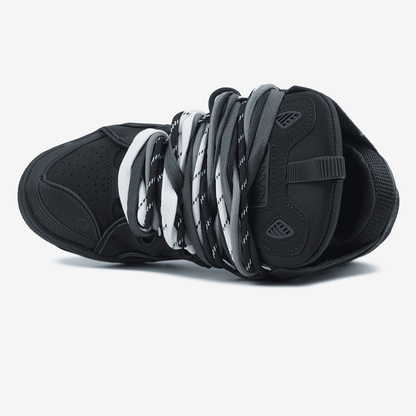 Lanvin Curb Sneakers Black Rope Laces Mix