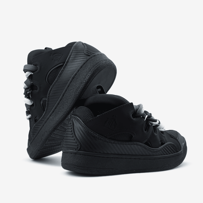 Lanvin Curb Sneakers Black Rope Laces Mix