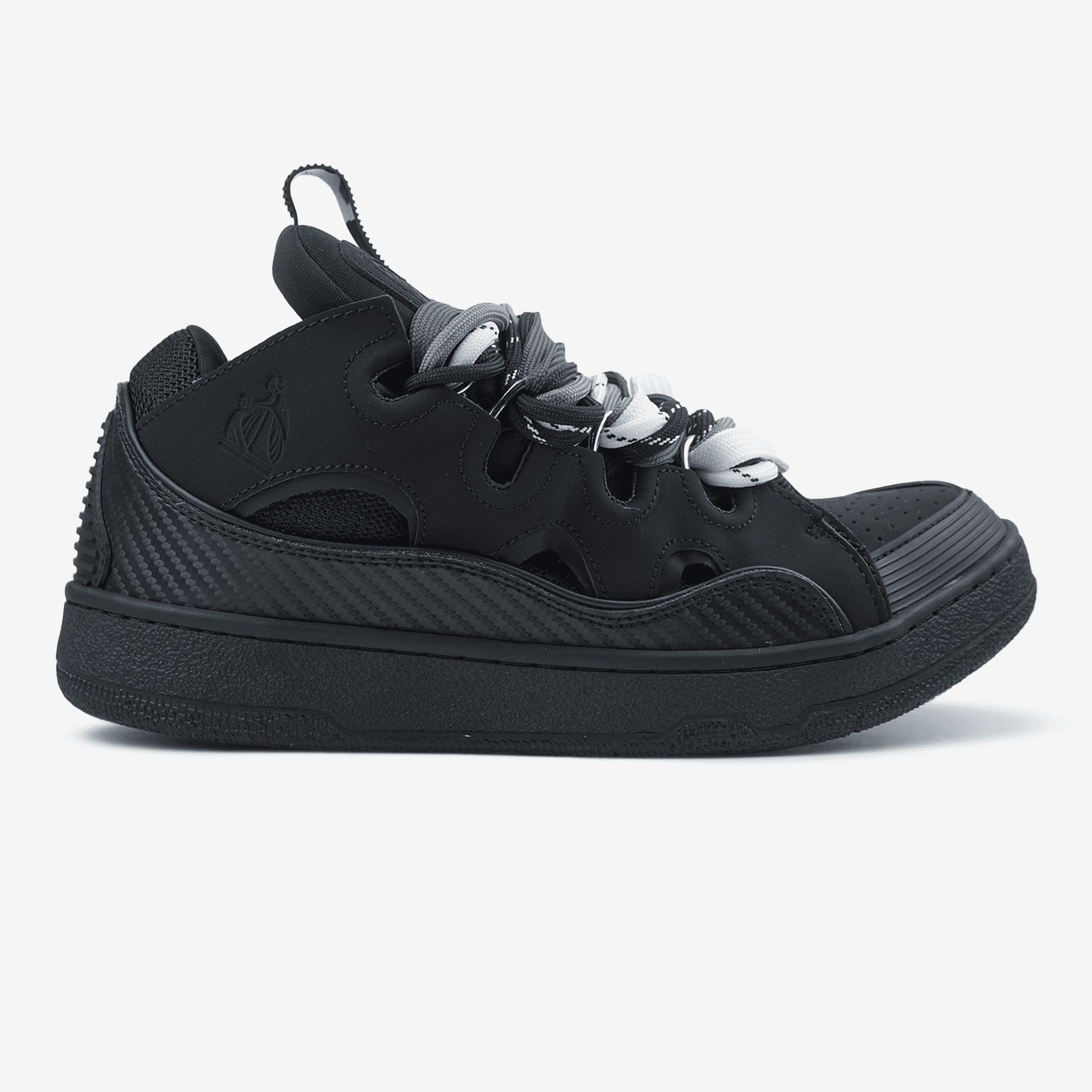Lanvin Curb Sneakers Black Rope Laces Mix
