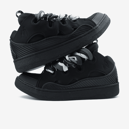 Lanvin Curb Sneakers Black Rope Laces Mix