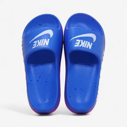 Nike Slides Blue Pink