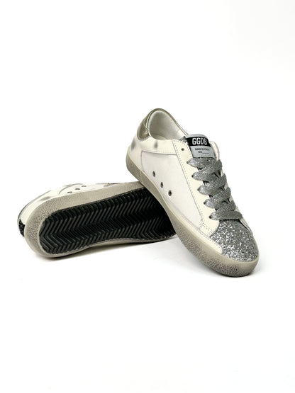 Golden Goose Superstar GGDB SSTAR Leo Print Silver Sparkle