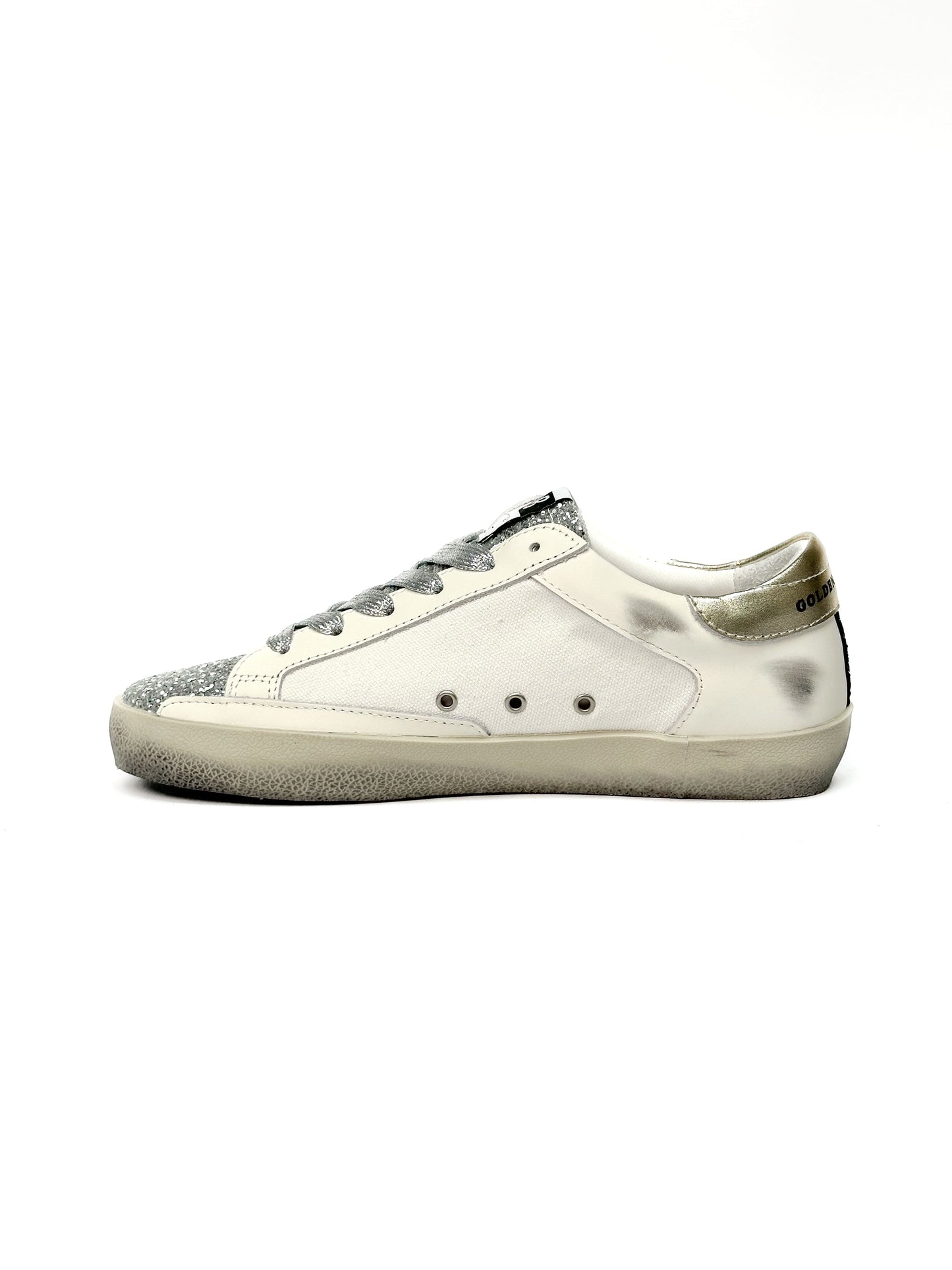 Golden Goose Superstar GGDB SSTAR Leo Print Silver Sparkle