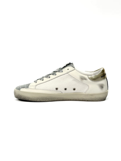 Golden Goose Superstar GGDB SSTAR Leo Print Silver Sparkle