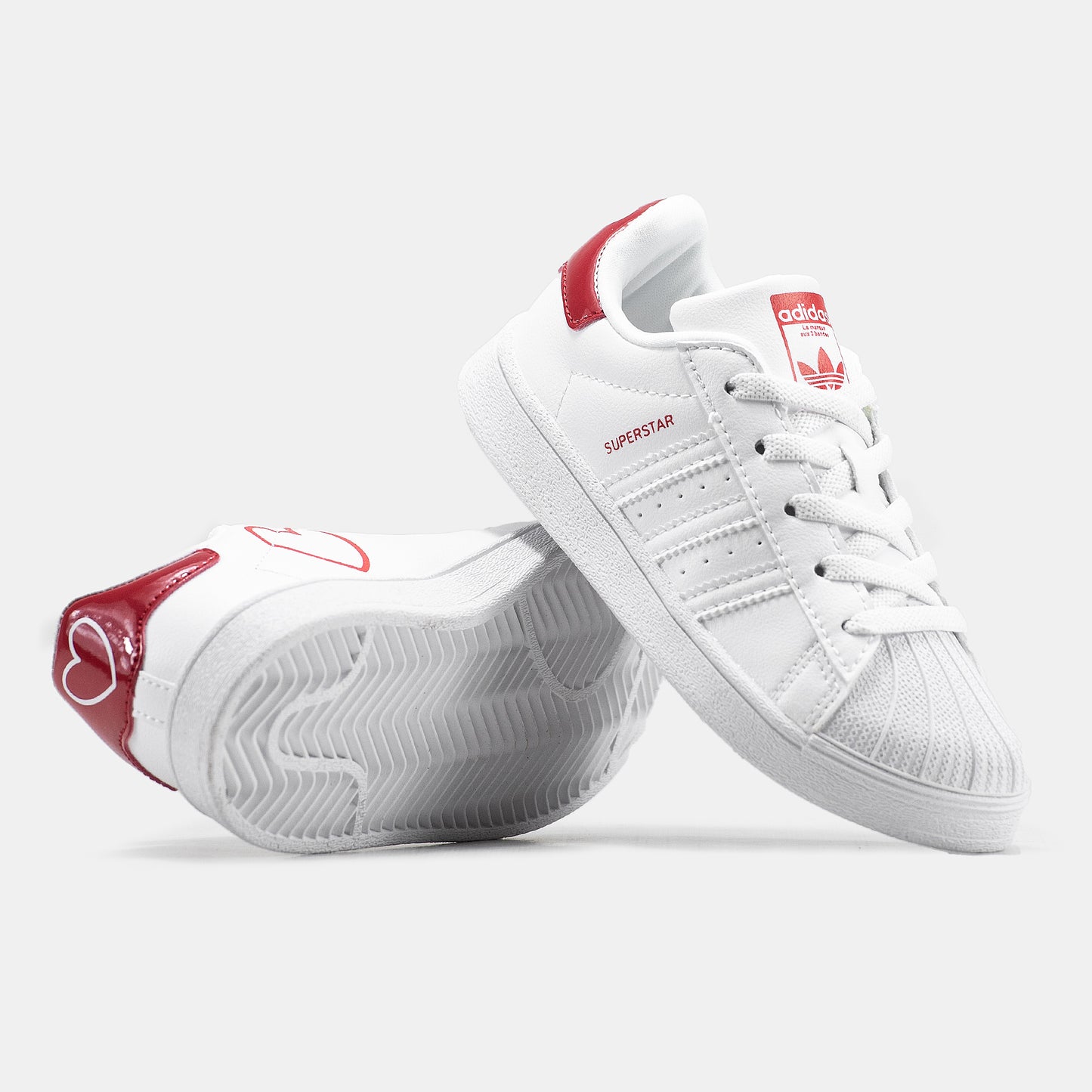 Adidas Superstar White Red