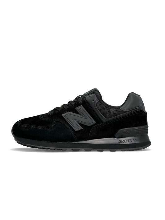 New Balance 574 Classic All Black Reflective