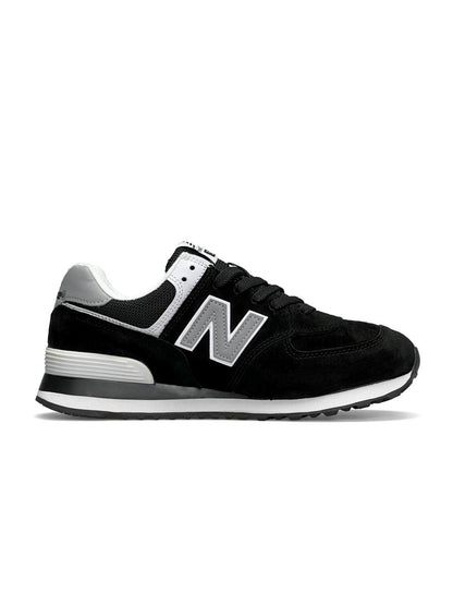 New Balance 574 Black White Reflective