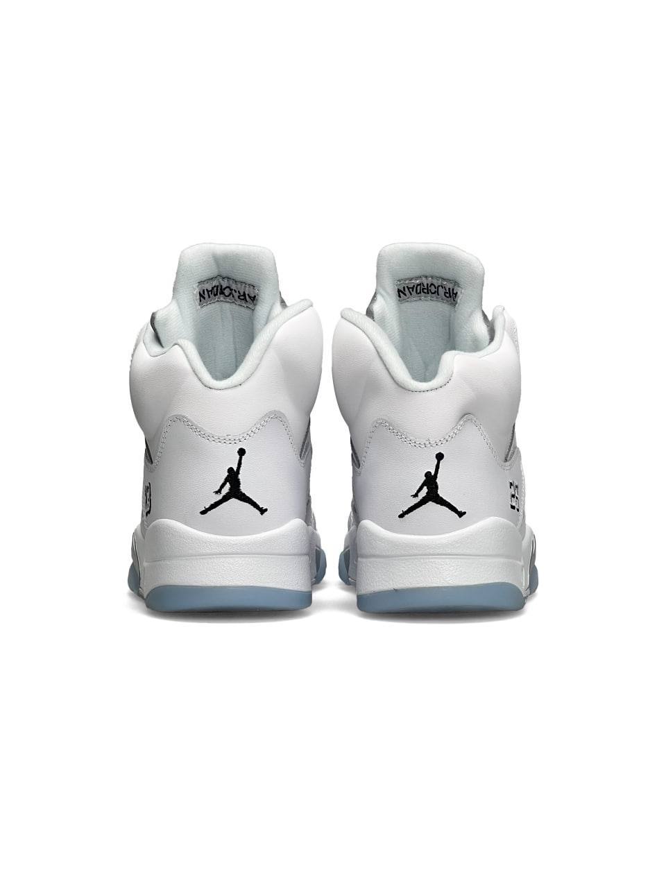 Nike Air Jordan 5 Retro White Silver Reflective