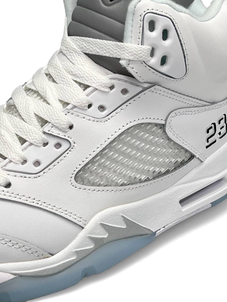 Nike Air Jordan 5 Retro White Silver Reflective