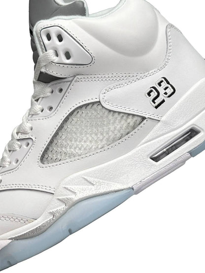 Nike Air Jordan 5 Retro White Silver Reflective