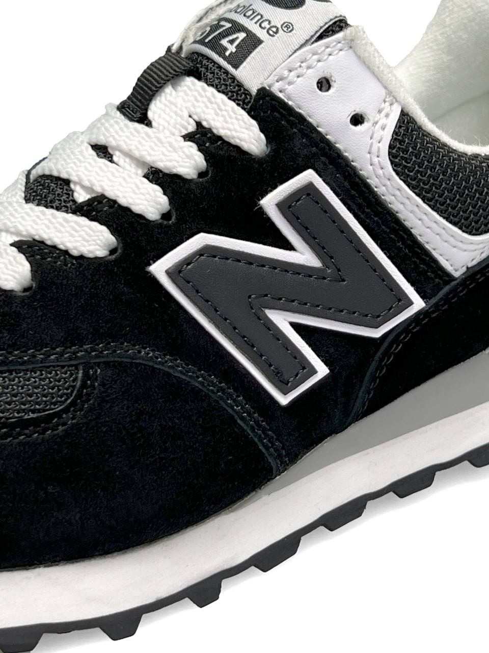 New Balance 574 Black White