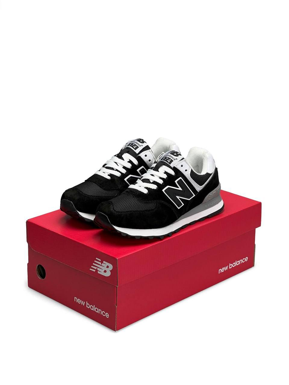 New Balance 574 Black White