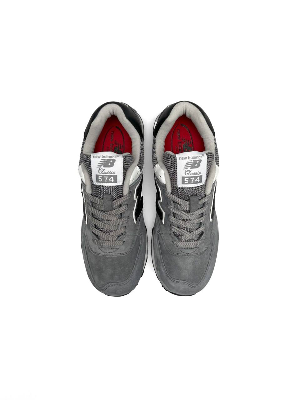 New Balance 574 Premium Gray White Black