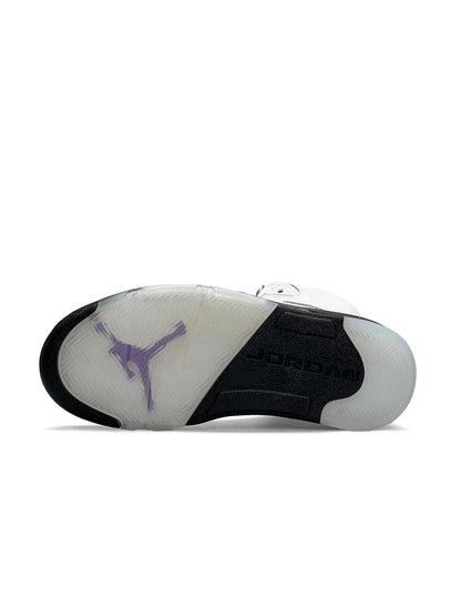 Nike Air Jordan 5 Retro White Black Purple