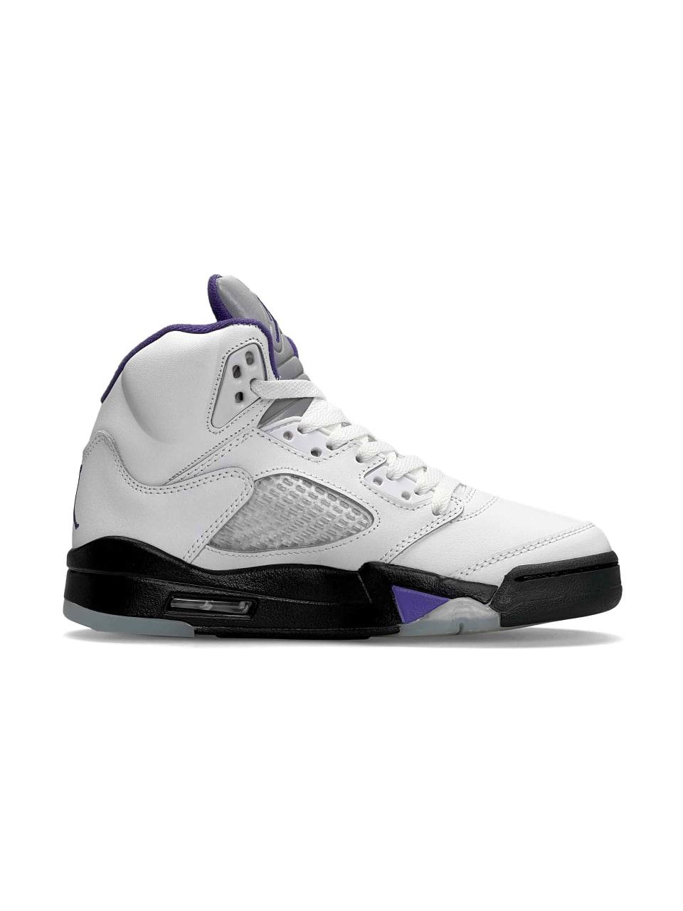 Nike Air Jordan 5 Retro White Black Purple