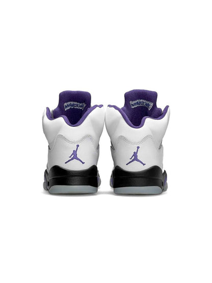 Nike Air Jordan 5 Retro White Black Purple