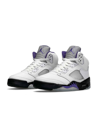 Nike Air Jordan 5 Retro White Black Purple