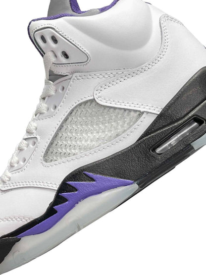 Nike Air Jordan 5 Retro White Black Purple